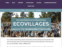 Tablet Screenshot of ecovillagebook.org